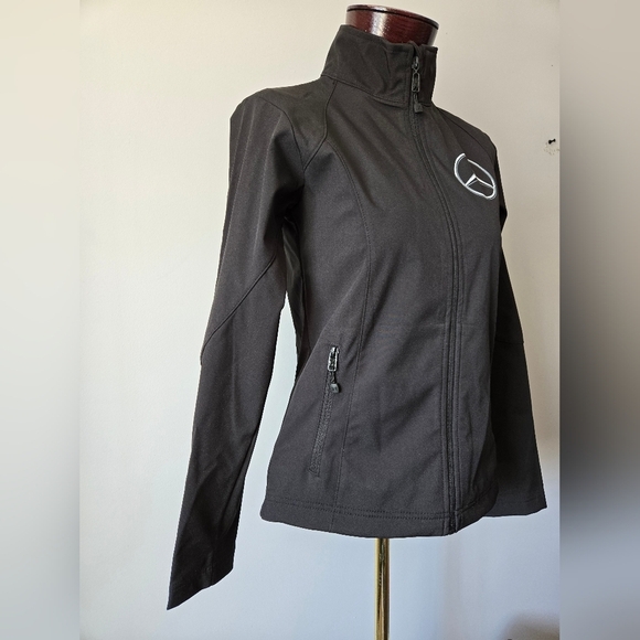 JAMES & NICHOLSON MERCEDES  Black Jacket with BMW testing Track Back. Size Small - Picture 3 of 15